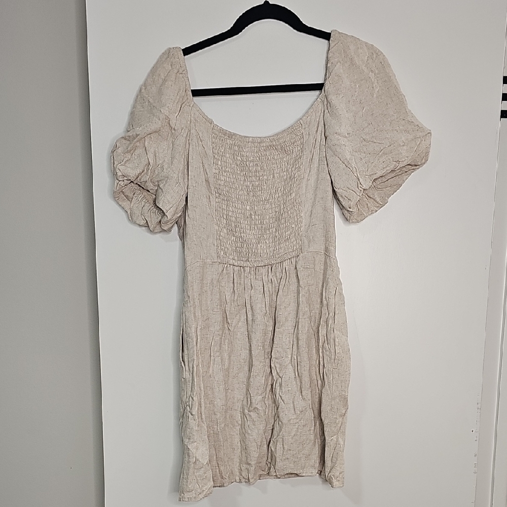 Abercrombie & Fitch Cream Mini Dress - Picture 3 of 3
